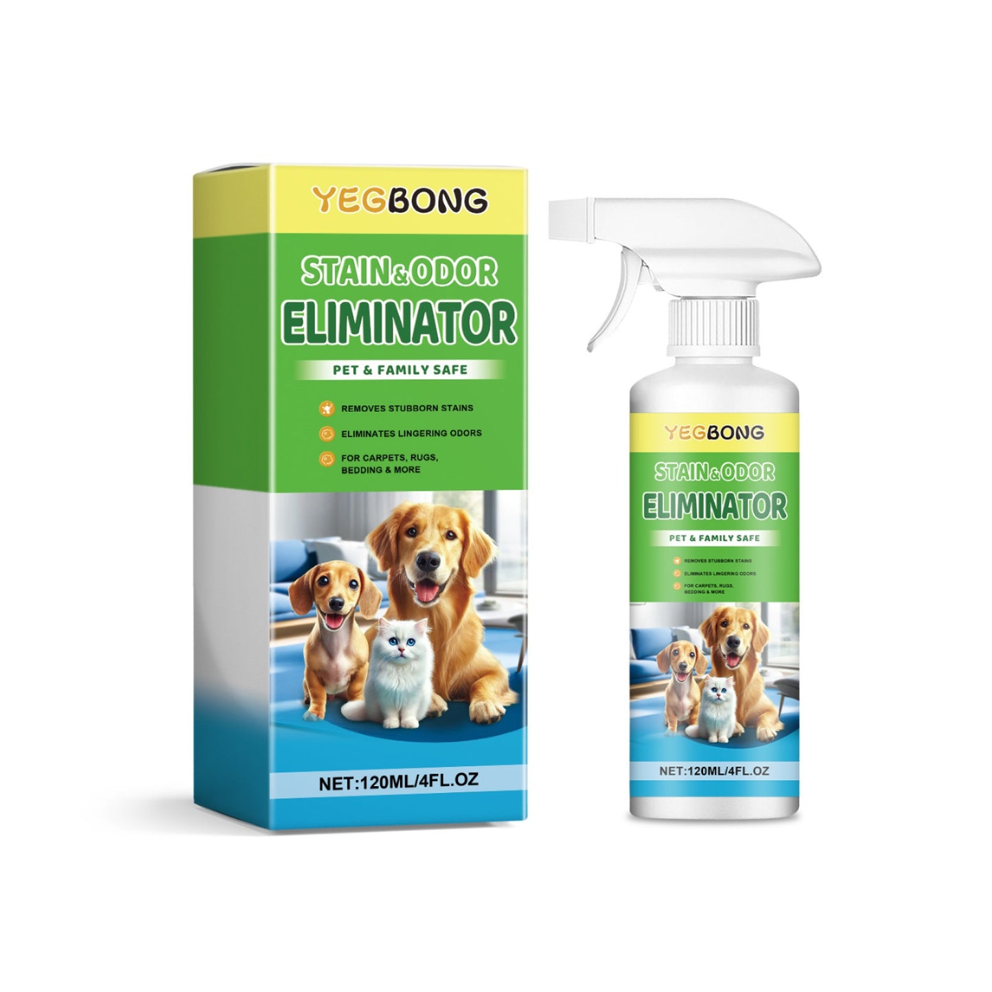 ✨【Kupte 1 a získejte 1 zdarma】🐶🐱 Odstraňovač skvrn pro domácí mazlíčky (kočky a psy)