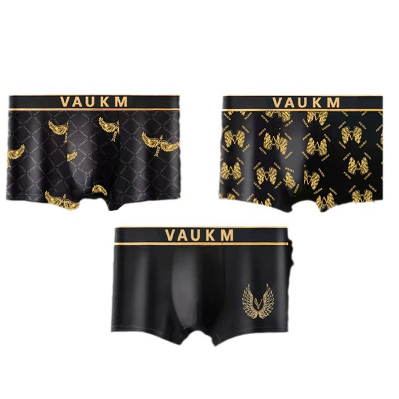 💥2025 Nové luxusné pánske boxerky s teplotnou technológiou, pohodlným vnútorným klinom a modernou potlačou vo veľkých veľkostiach