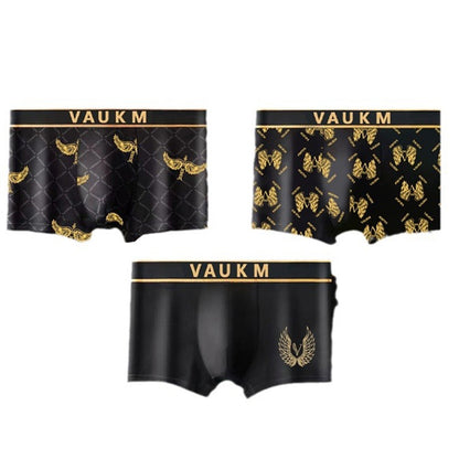 💥2025 Nové luxusné pánske boxerky s teplotnou technológiou, pohodlným vnútorným klinom a modernou potlačou vo veľkých veľkostiach