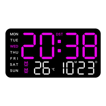 📢📢50% SLEVA!! ⏰Multifunkční dekorativní LED digitální nástěnné hodiny. Neomezené digitální hodiny pro moderní britskou domácnost.