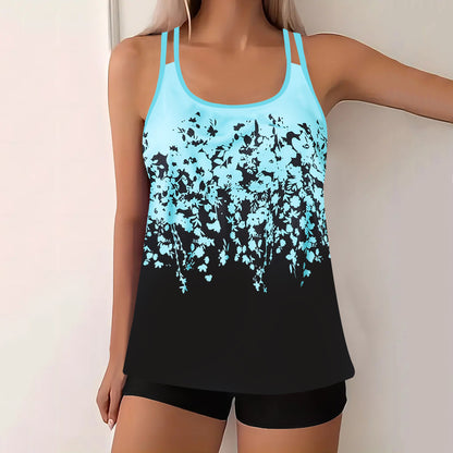 🏖️Posledný deň s 50% zľavou!【S–5XL】Nová módna sada plaviek s potlačou, rýchloschnúci materiál