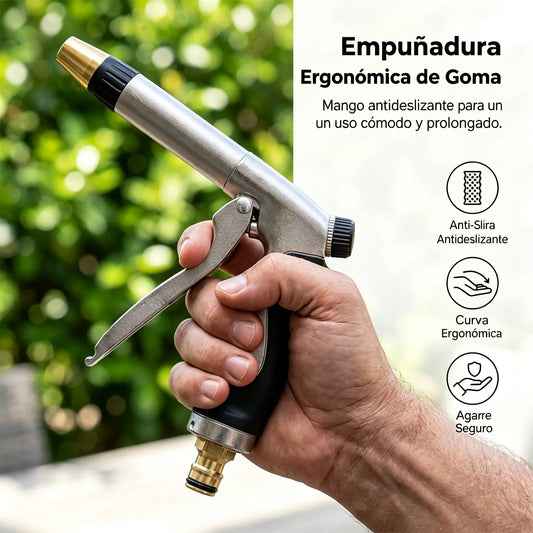 🥳 ¡50% DE DESCUENTO 🏠💦 Pistola de agua a alta presión – ideal para lavar el coche, regar el jardín, limpiar fachadas y muebles de exterior 🌿🚘