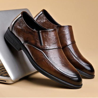 ✨🔥Zapatos de vestir de piel suave estilo británico para hombre ✅Piel suave ✅Transpirables ✅Suela blanda ✅Informales