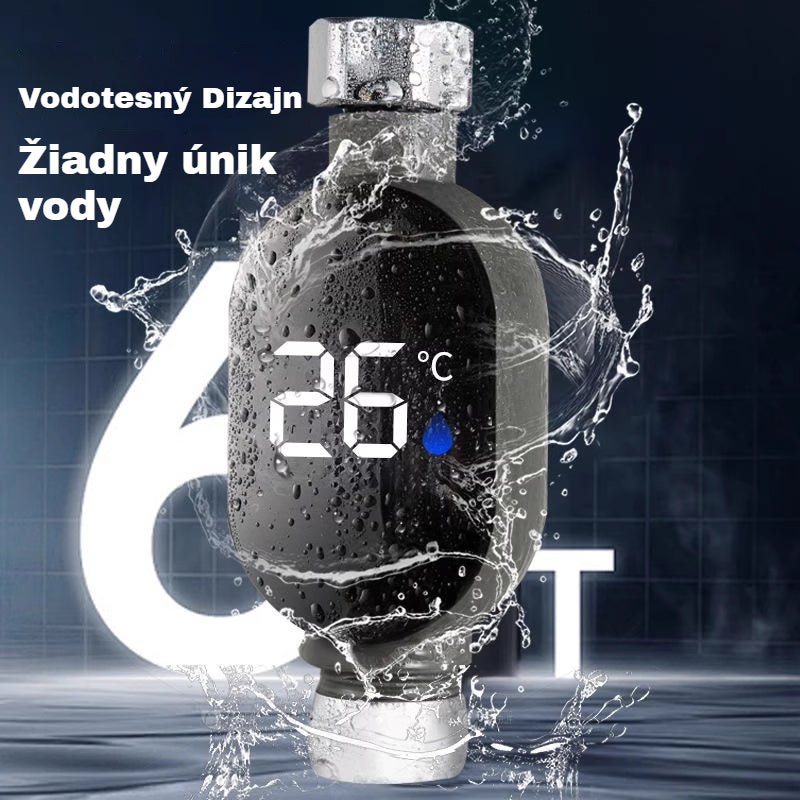 🚿Vodotesný sprchový teplomer s LED displejom (Celsius)🌡️Malý skrutkovač zadarmo + pár vodotesných tesnení✅