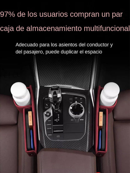🚗【Compra 1 y llévate 1 gratis】🚗Caja de almacenamiento de cuero para coche