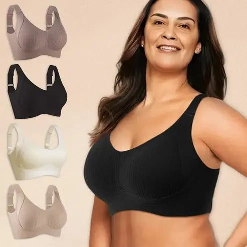 😍【4-dielne balenie】Jednodielna podprsenka bez kostic pre ženy❤️【40-100 kg】