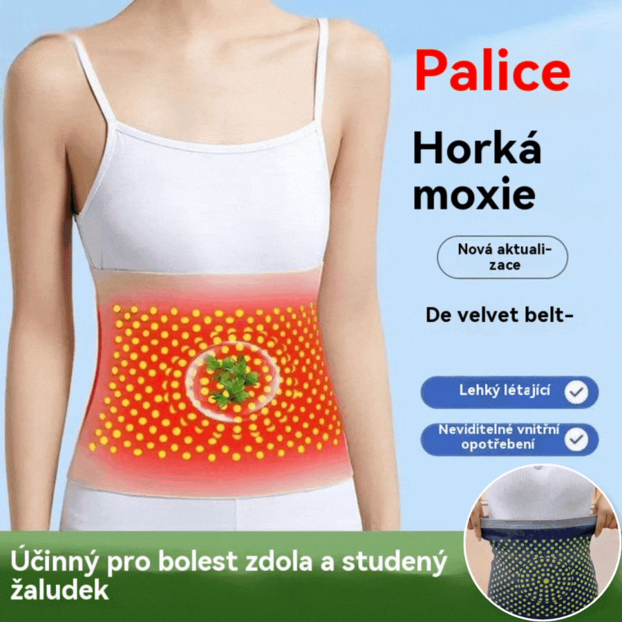 🔥🔥Hrejivý vyhrievací pás s palinou, zahrieva brucho a zmierňuje nepohodlie