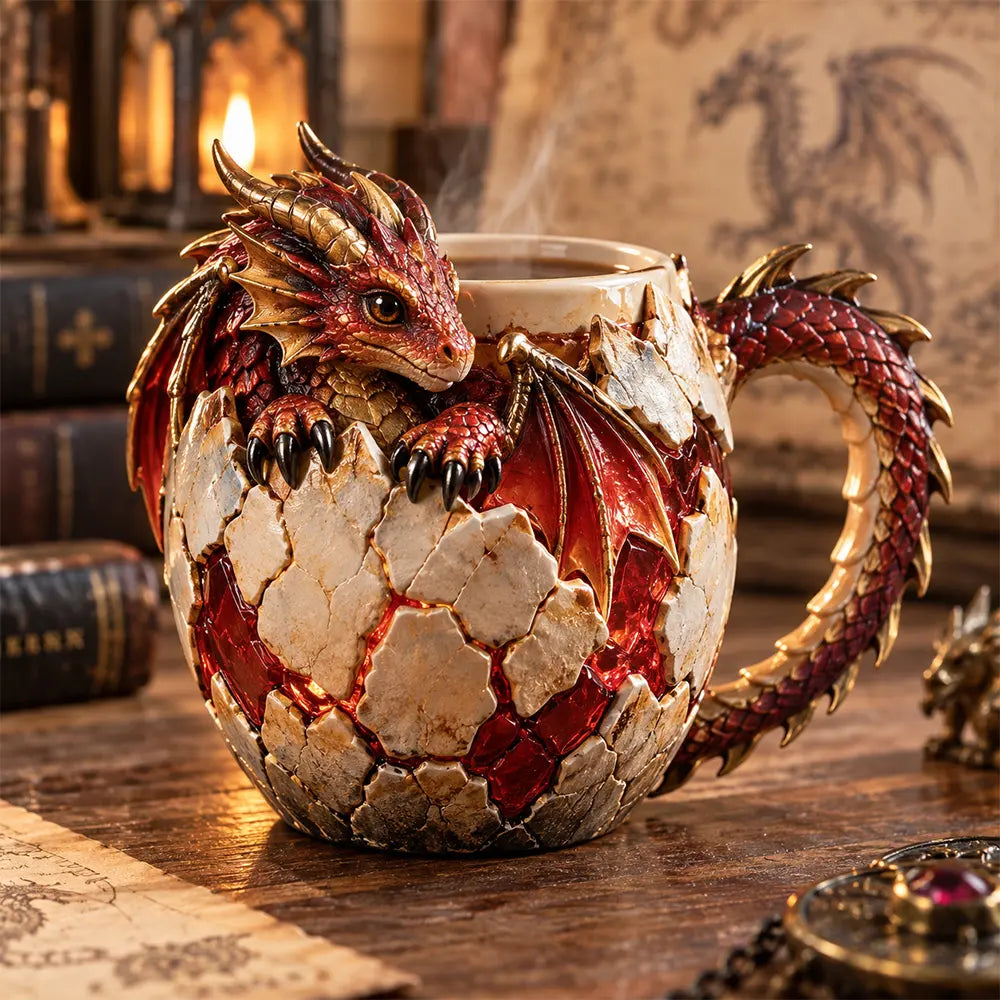 🐉💧Serie de tazas con temática de dragones
