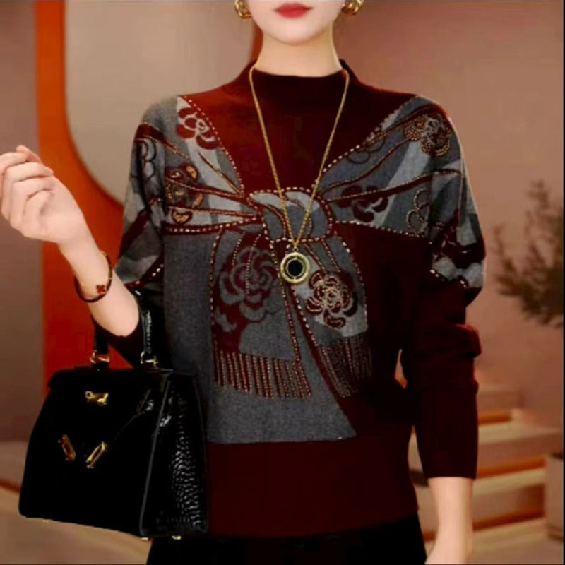 🔥【M~5XL】✨Nov jesensko/zimski dvostranski flis topel, ohlapen, moden potiskani ženski pulover