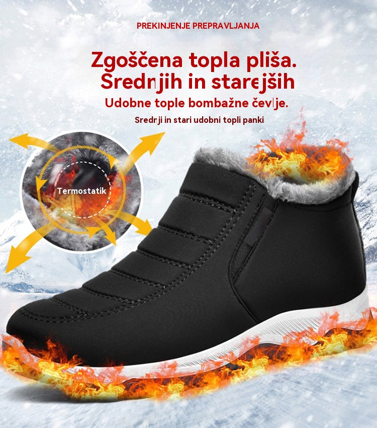 🔥【50% popust】【35-48】Unisex zimski škornji s podlogo iz semiša - topli, udobni in nedrseči, idealni za hladno vreme.