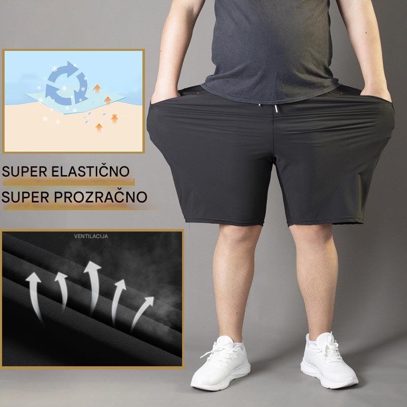 ❄🆒👖【Kúp 1 a 1 dostaneš zadarmo😍】[M–4XL] Pánske letné športové šortky z ľadového hodvábu, 60-140, priedušné, pohodlné a voľné, veľká veľkosť