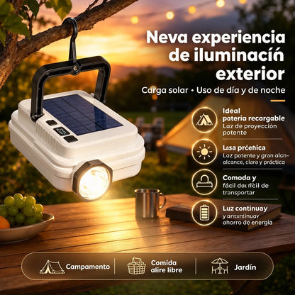 🏕️50% de descuento💡 ☀️Lámpara de camping multifuncional con luz de trabajo LED; batería de duración ultralarga para emergencias al aire libre.