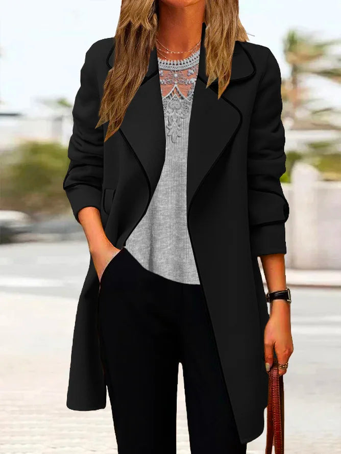 💖🔥【50% de descuento】[M-4XL] Abrigo de cachemira de doble cara para mujer, otoño/invierno 2025
