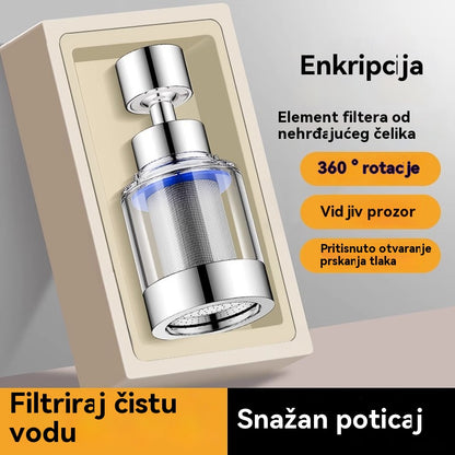 ✨💦【Kupi 1, dobiješ 1 gratis】Univerzalni aerator-filter s međuspojem od nehrđajućeg čelika