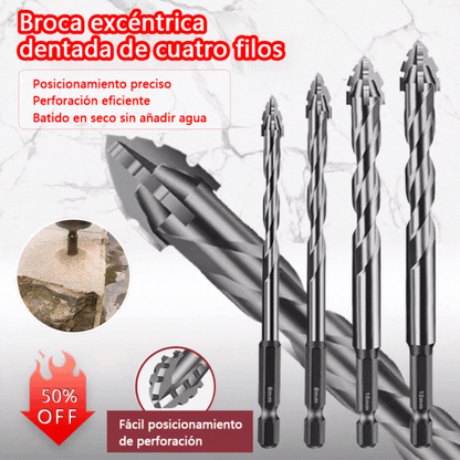 🔥Oferta caliente 2026🔥Juego de brocas excéntricas de 4 flautas de alta resistencia