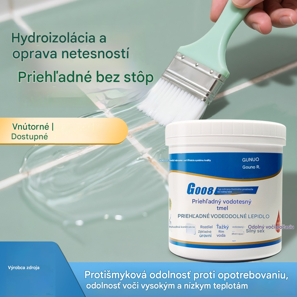 Priehľadný vodeodolný tmel vhodný na akýkoľvek povrch ⏰ Časovo obmedzená ponuka – do vypredania zásob! 🎁