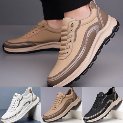 🔥【39-45】Zapatillas deportivas de piel resistentes al agua y a la suciedad con suelas suaves para una máxima comodidad.