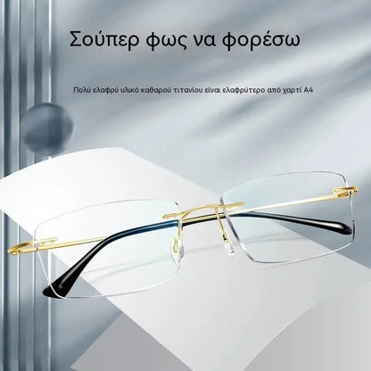 👓 Vysokokvalitné, ultraľahké a vysoko priehľadné profesionálne okuliare bez rámu s ochranou proti modrému svetlu. Unisex dizajn. ✨
