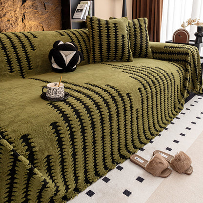 🛋️Speciální vánoční nabídka pro ranní ptáčata:🎉 Měkký a protiskluzový plyšový potah na pohovku🍂【180*150 cm】