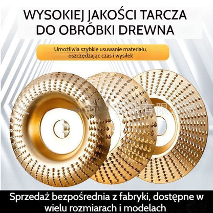 ⚙️🧰【3 sztuki】 Wielofunkcyjna tarcza szlifierska do kształtowania drewna do szlifierki kątowej