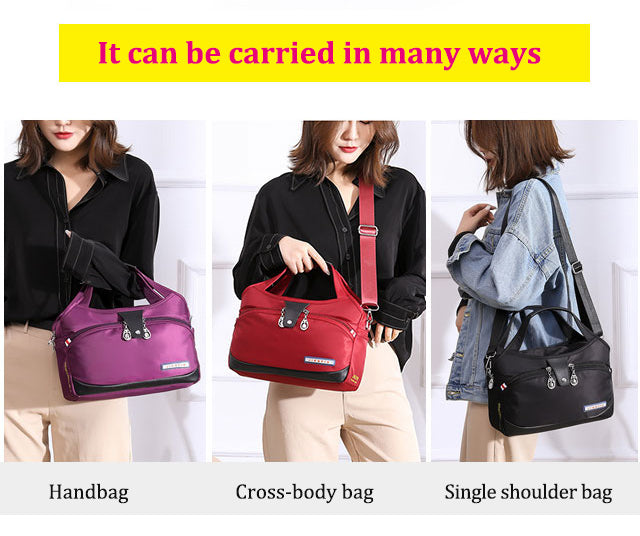 👜【50% de descuento】Bolso de mano informal ligero de tela Oxford para mujer de moda con gran capacidad, 💧impermeable, ✅viajes y compras, ✅múltiples métodos de transporte, bolso de mano, bolso de hombro, bolso de mensajero