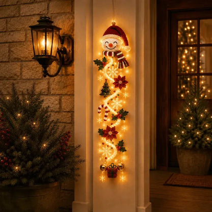 🎄🎃Posledný deň! 🎅Užite si 50% zľavu na svietiace vianočné ozdoby na dvere!