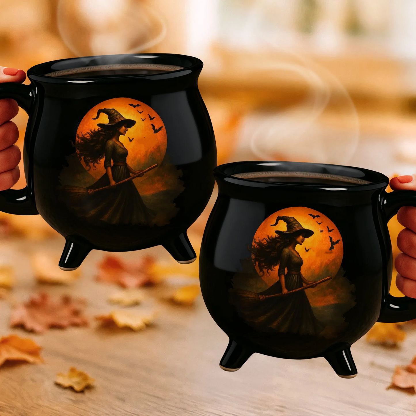 🧙‍♀️🎃 Taza en forma de caldero de bruja: ¡Diseño único y creativo para tu café más mágico!