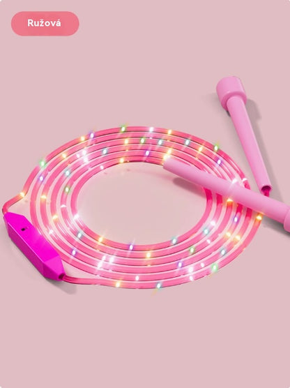 🏃🌈 LED svietiace švihadlo pre deti