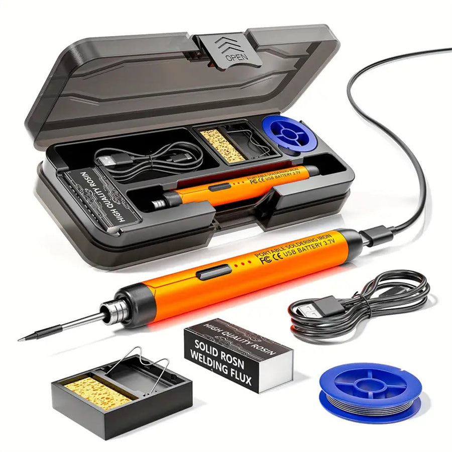 🔥🧰 Soldador inalámbrico portátil recargable por USB, kit de soldadura y reparación