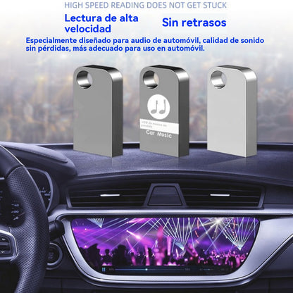 🚗🎵🎵【Unidad flash USB de música】contiene 8000 canciones, 600 MV y efectos de sonido 6D