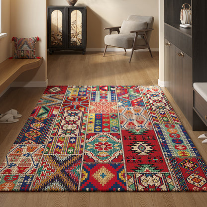 🔥30% OFF✨【80*120CM】Felpudo de entrada de estilo persa, antideslizante y a prueba de polvo, de terciopelo de cristal.