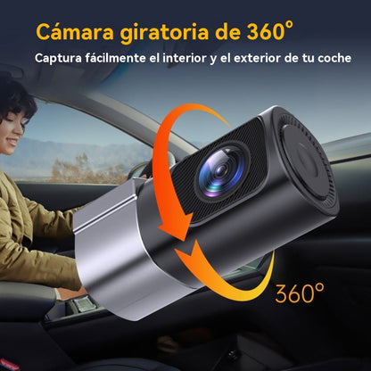 Cámara para salpicadero HD 1080P con Wi-Fi y visión nocturna