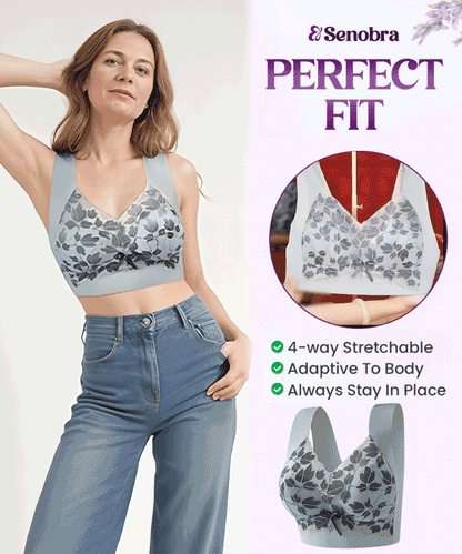 【Kupite 1, dobijte 2 gratis】M-4XL Plus size čipkasti grudnjak, bez čeličnih prstenova, luksuzna prekrasna leđa, seksi prozračni grudnjak bez šavova 【40~100 kg】