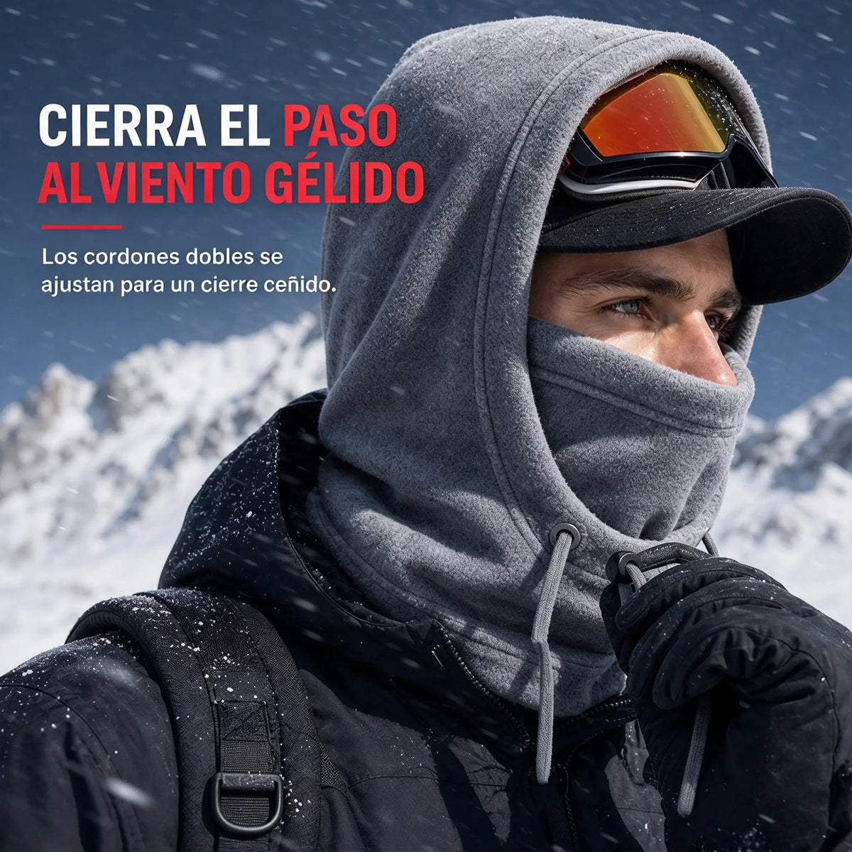 ❄️🧣 Balaclava Térmica de Polar para Invierno | Pasamontañas Grueso Cortavientos para Esquí, Ciclismo, Moto y Exteriores 🏍️🚴‍♂️