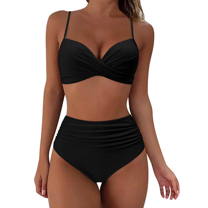 🔥👙💐【S-2XL】2025 leto nový štýl dámska módna potlač sexi bikini plavky priedušné a pohodlné