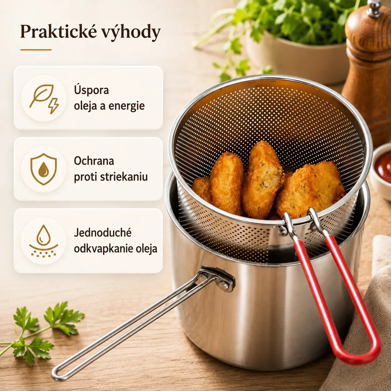 🔥 POSLEDNÝ DEŇ! -50% | Multifunkčná fritéza 304 | Jednoduché, rýchle a bezproblémové varenie 🍳