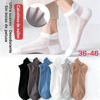 🔥【🔥10 pares 】Calcetines de negocios transpirables, antibacterianos y desodorantes para hombre【36-46】