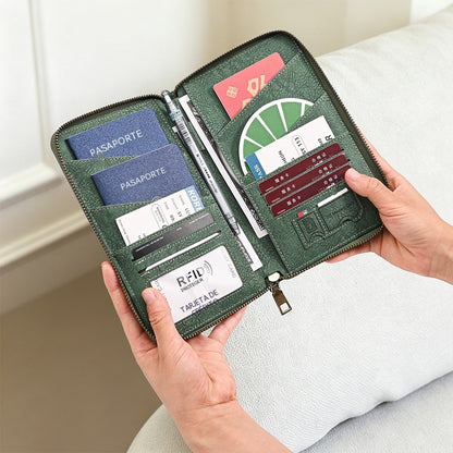 ✈️🧳 Cartera Organizadora Multifuncional para Viaje – Pasaporte, Billetes, Tarjetas y Documentos Siempre en Orden 🔥