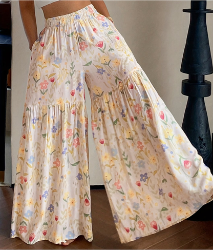 【S-2XL】Pantalones holgados estampados para mujer, aptos para todo tipo de cuerpo.