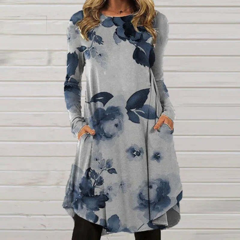 👗💕Časovo obmedzená zľava 【S-5XL】 Jesenné nové elegantné dámske šaty s retro potlačou 2025