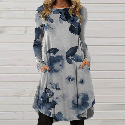 👗💕Časovo obmedzená zľava 【S-5XL】 Jesenné nové elegantné dámske šaty s retro potlačou 2025