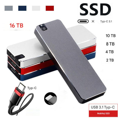 🎉【🔥Najpredávanejší tovar】Prenosný pevný disk s ultravysokou rýchlosťou 150 MB/s [8 TB]