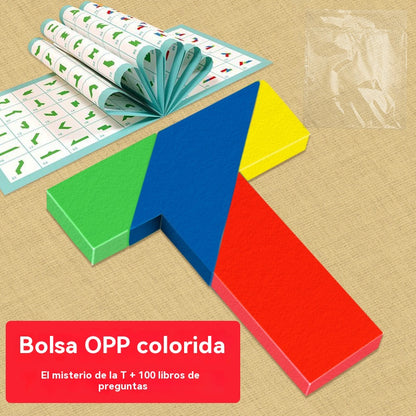 💕🎭【Купете 1, вземете 1 безплатно】Многофункционална играчка-пъзел танграм с Т-образна форма