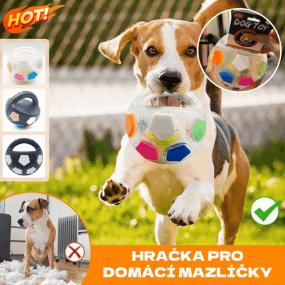 ⚽🐕🐾Časovo obmedzená ponuka🔥Hračka pre psa - Futbal, vysoko interaktívna, odolná, vhodná pre border kólie, labradory a corgi.