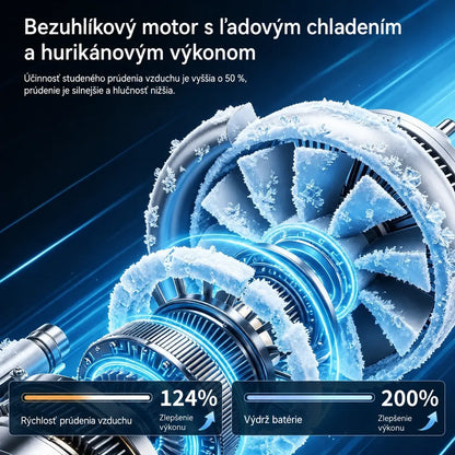 🌀❄Nový vysokokapacitný USB ventilátor s digitálnym LED displejom na montáž do auta a na vonkajšie použitie