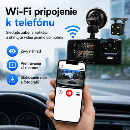 🚗HD 1080p nahrávanie z auta pomocou cúvacej kamery