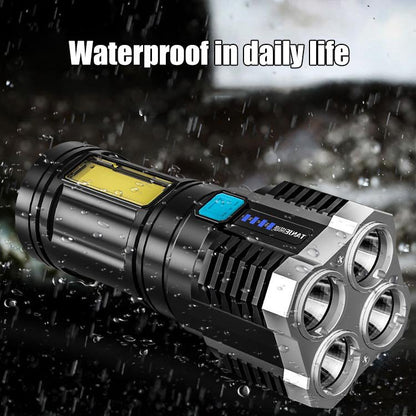 🔥🔥Čtyřžárovková jasná svítilna s nabíjecím portem USB