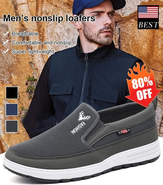 🔥【39-44】Pánske nekĺzavé plátenné topánky na voľný čas