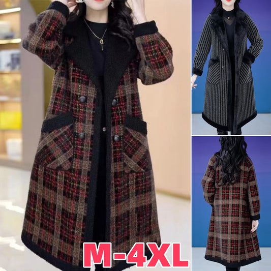 🥻【M-4XL】2024 nová módna zahustená teplá vetrovka✨
