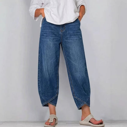 🔥Novedad 2026💗Vaqueros casuales de mujer con pernera ancha y estilo